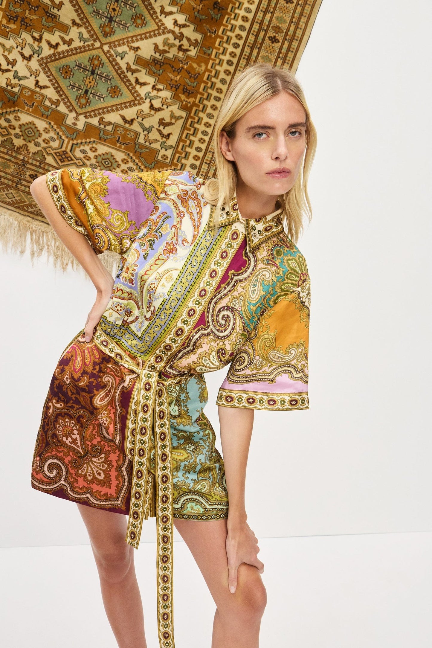 Alemais | Clemenza Spliced Mini Dress - Multi