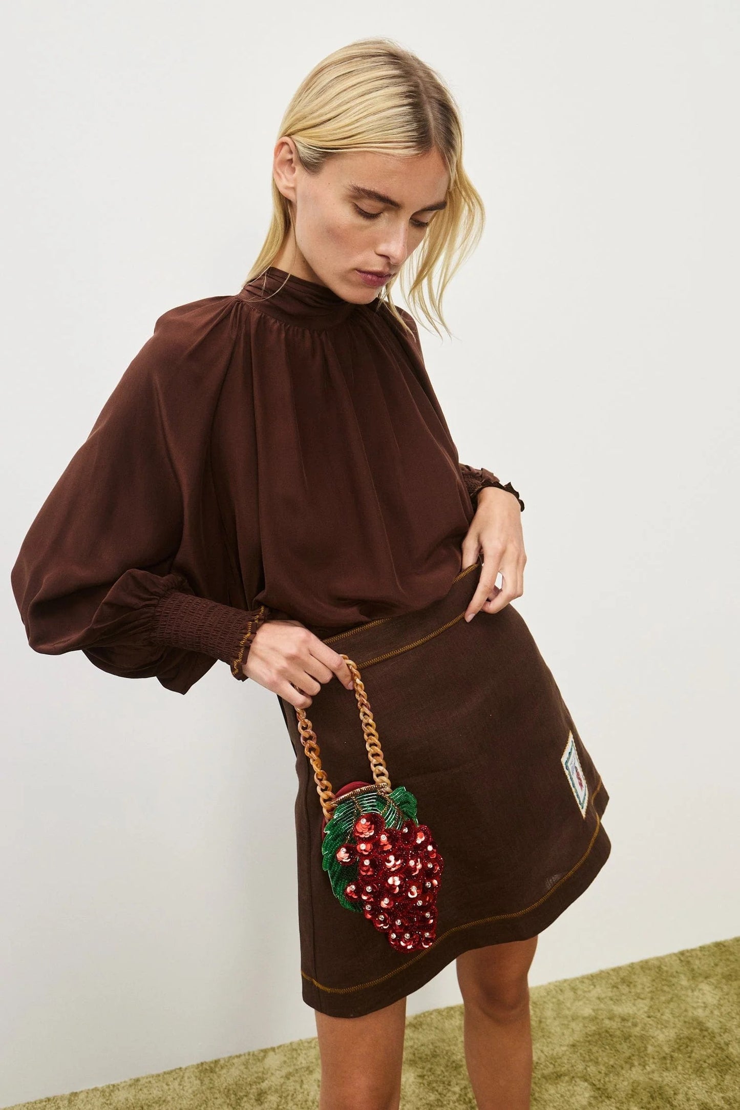 Alemais | Vito Skirt - Chocolate