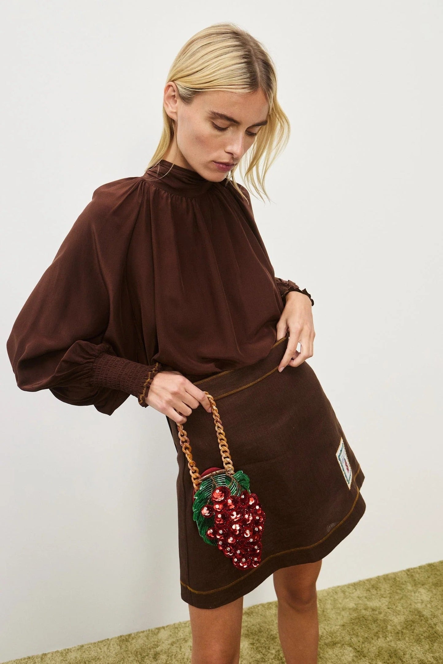 Alemais | Vito Blouse - Chocolate