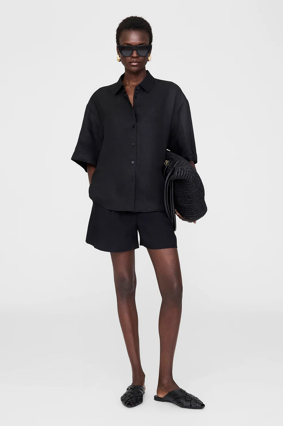 Anine Bing | Coco Shirt - Black
