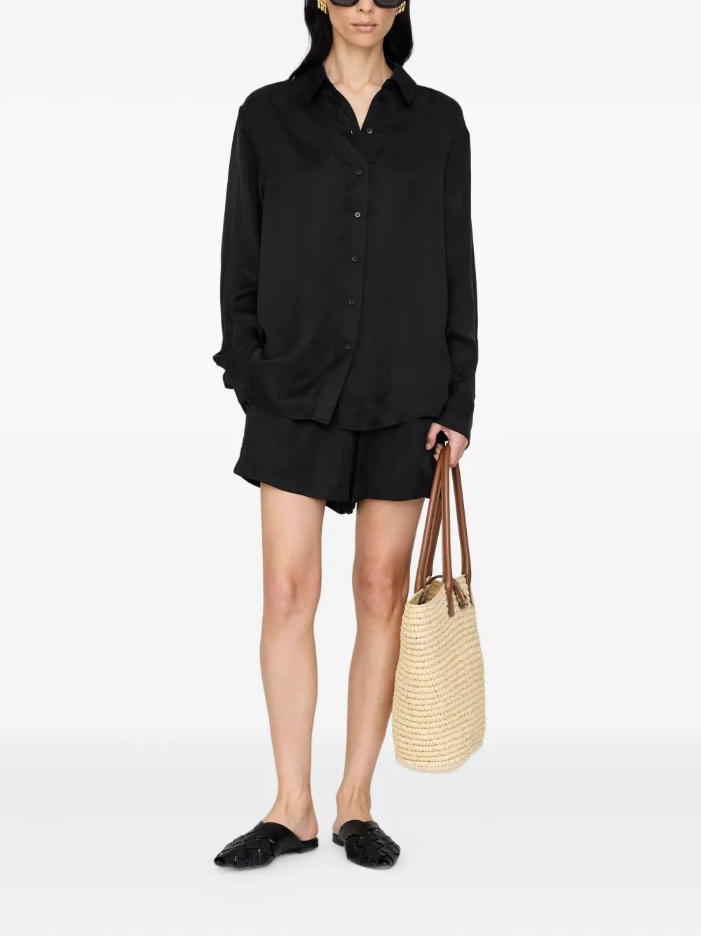 Anine Bing | Essie Shirt - Washed Black