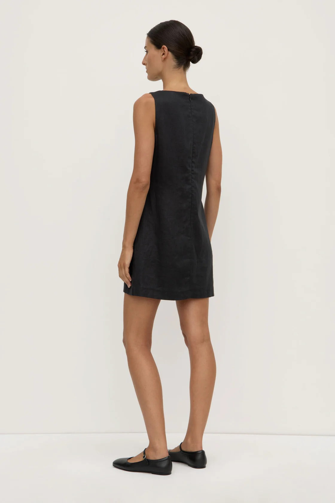 Assembly Label | Nadine Linen Mini Dress - Black