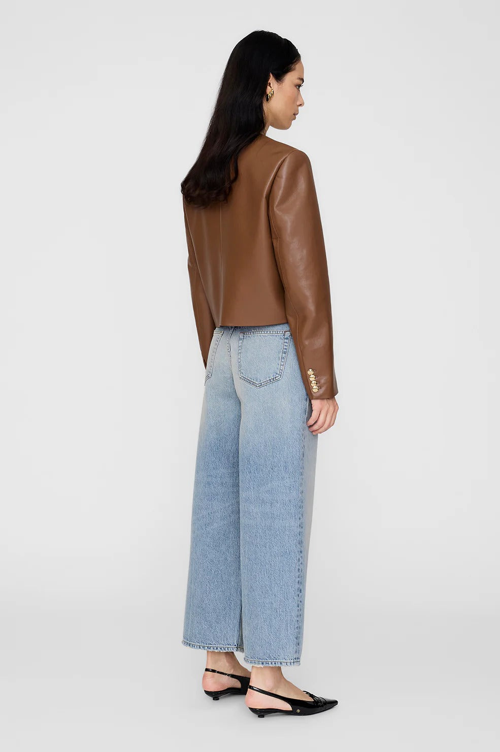 Anine Bing | Amber Jacket - Cognac Recycled Leather