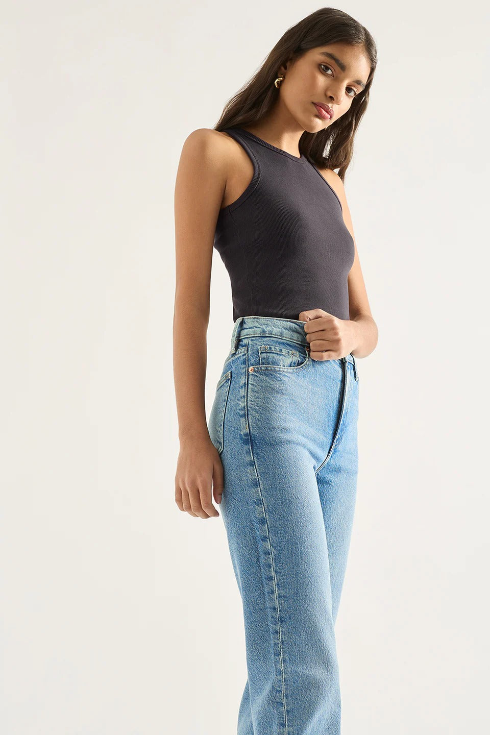 Outland Denim | Zoe High Straight Jean - Cadence Blue
