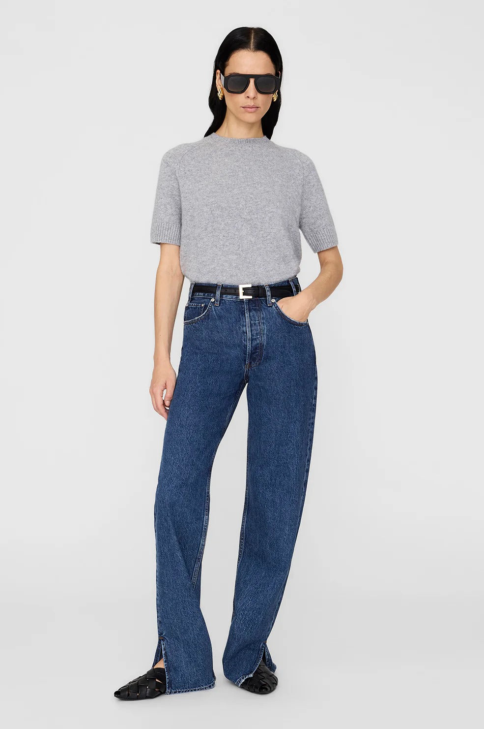Anine Bing | Jackson Sweater - Medium Heather Grey
