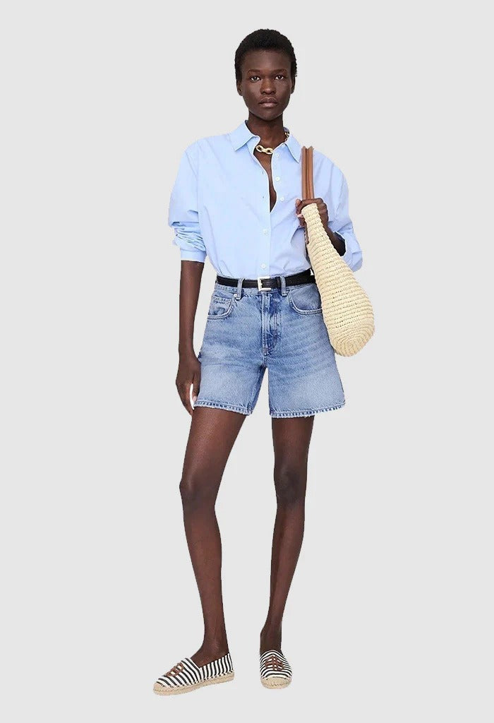 Anine Bing | Paloma Espadrilles - Black/Natural Stripe