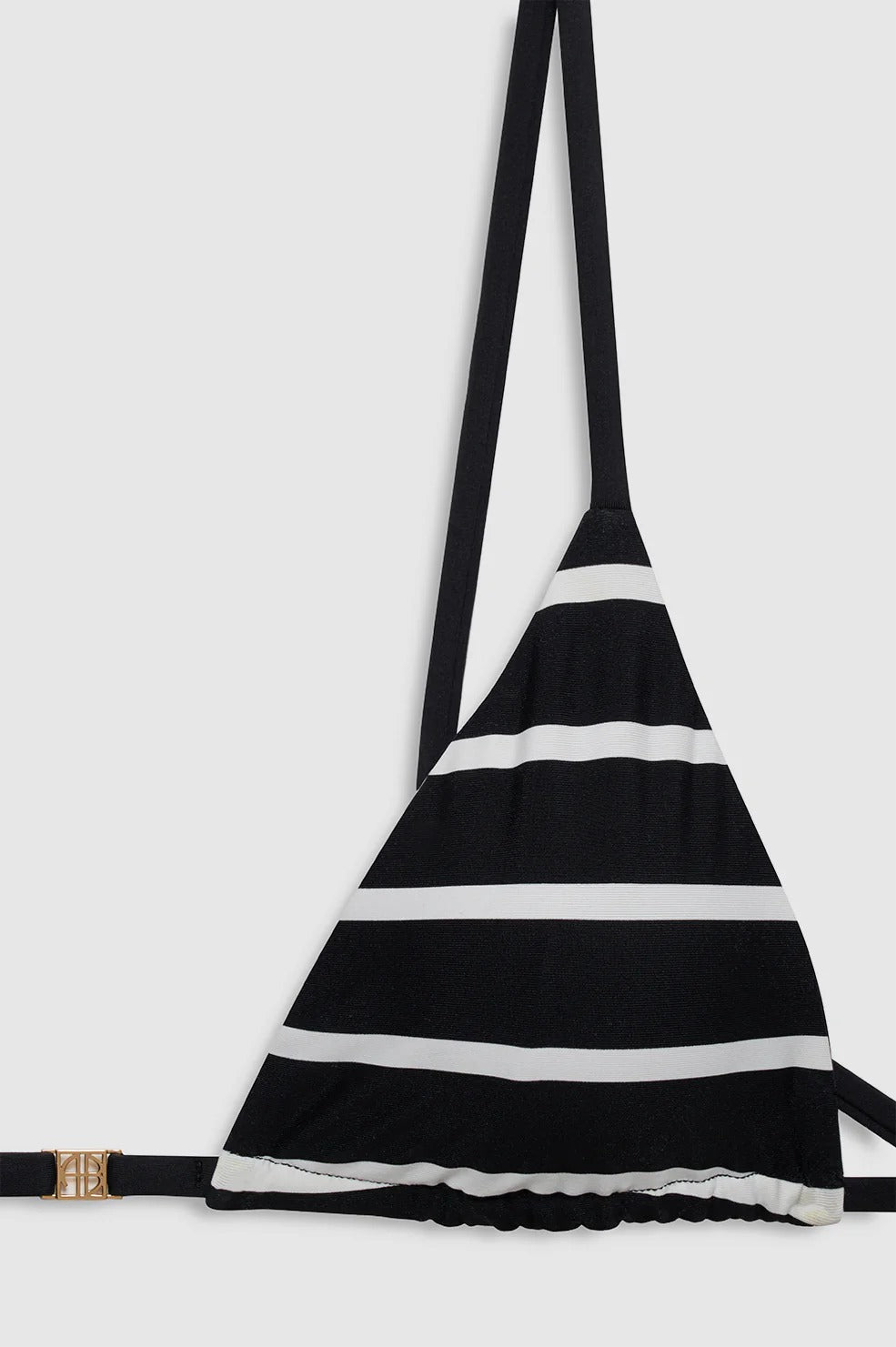 Anine Bing | Bellamy Bikini Top - Black & White Stripe