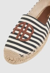 Anine Bing | Paloma Espadrilles - Black/Natural Stripe
