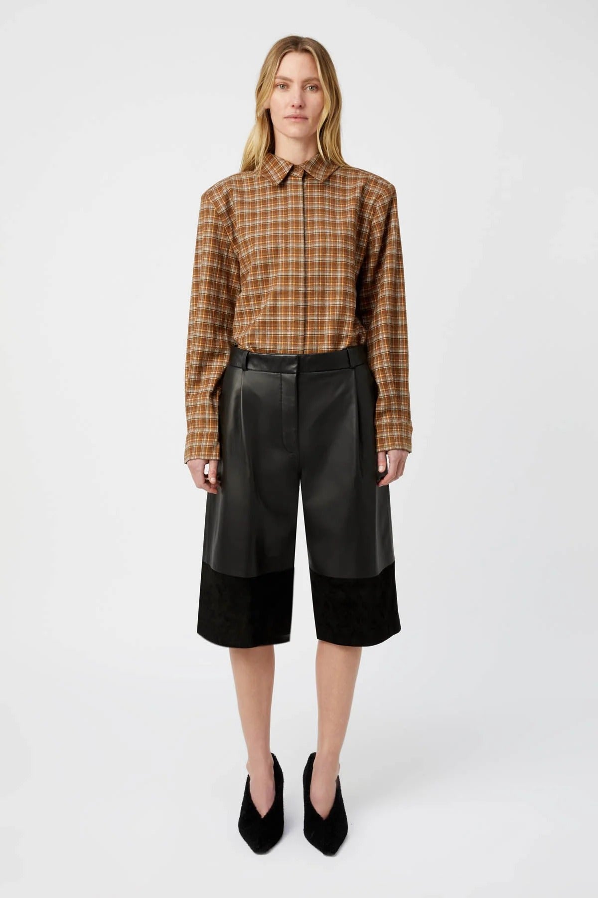 Camilla and Marc | Paradox Shirt - Tan Plaid