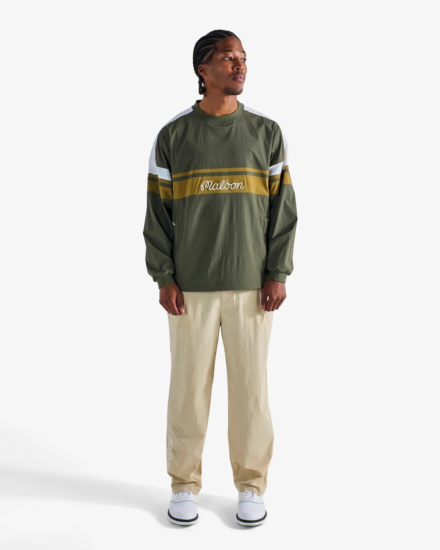Malbon | Sportiva Nylon Popover - Cypress Green