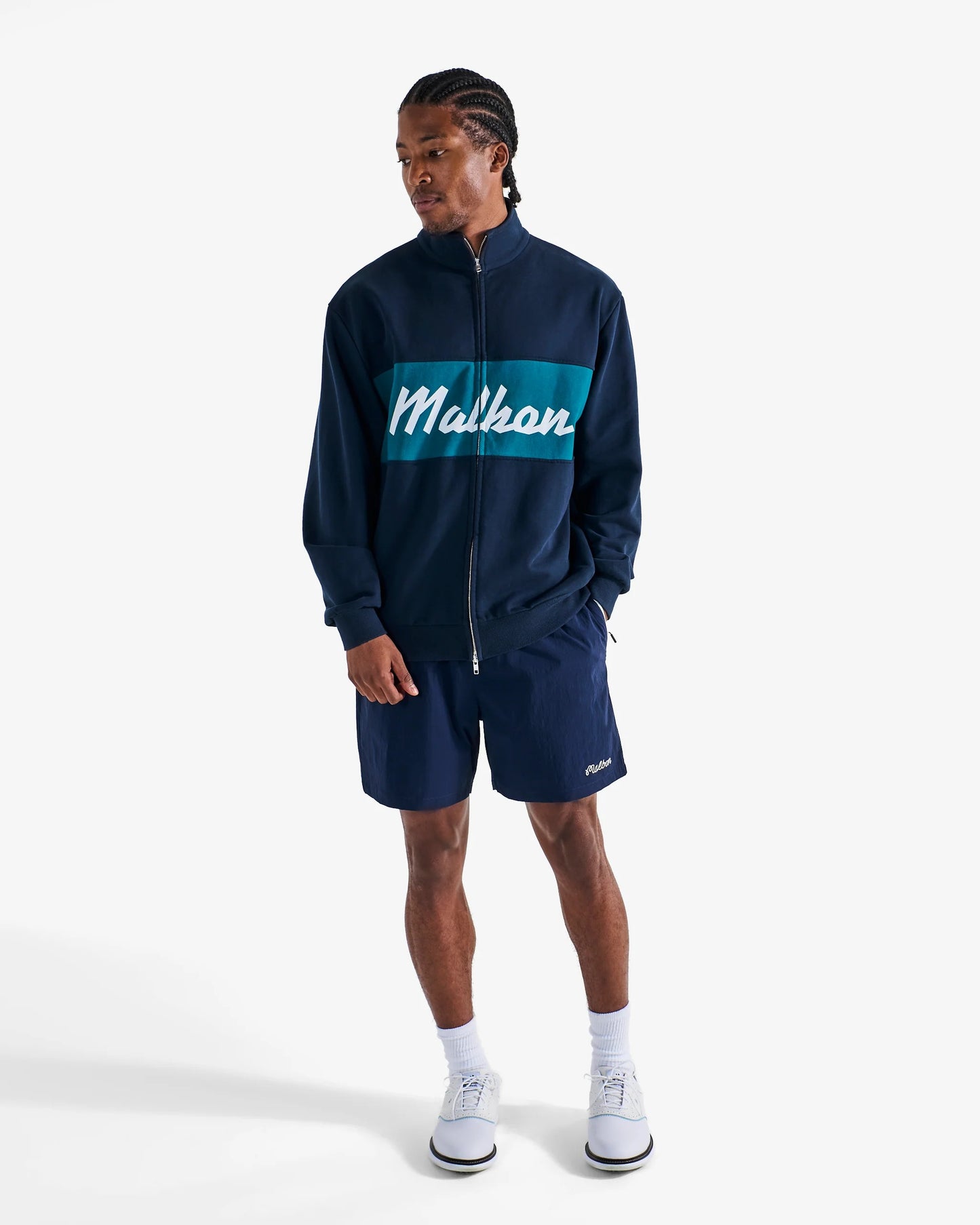 Malbon | University Double Zip - Navy