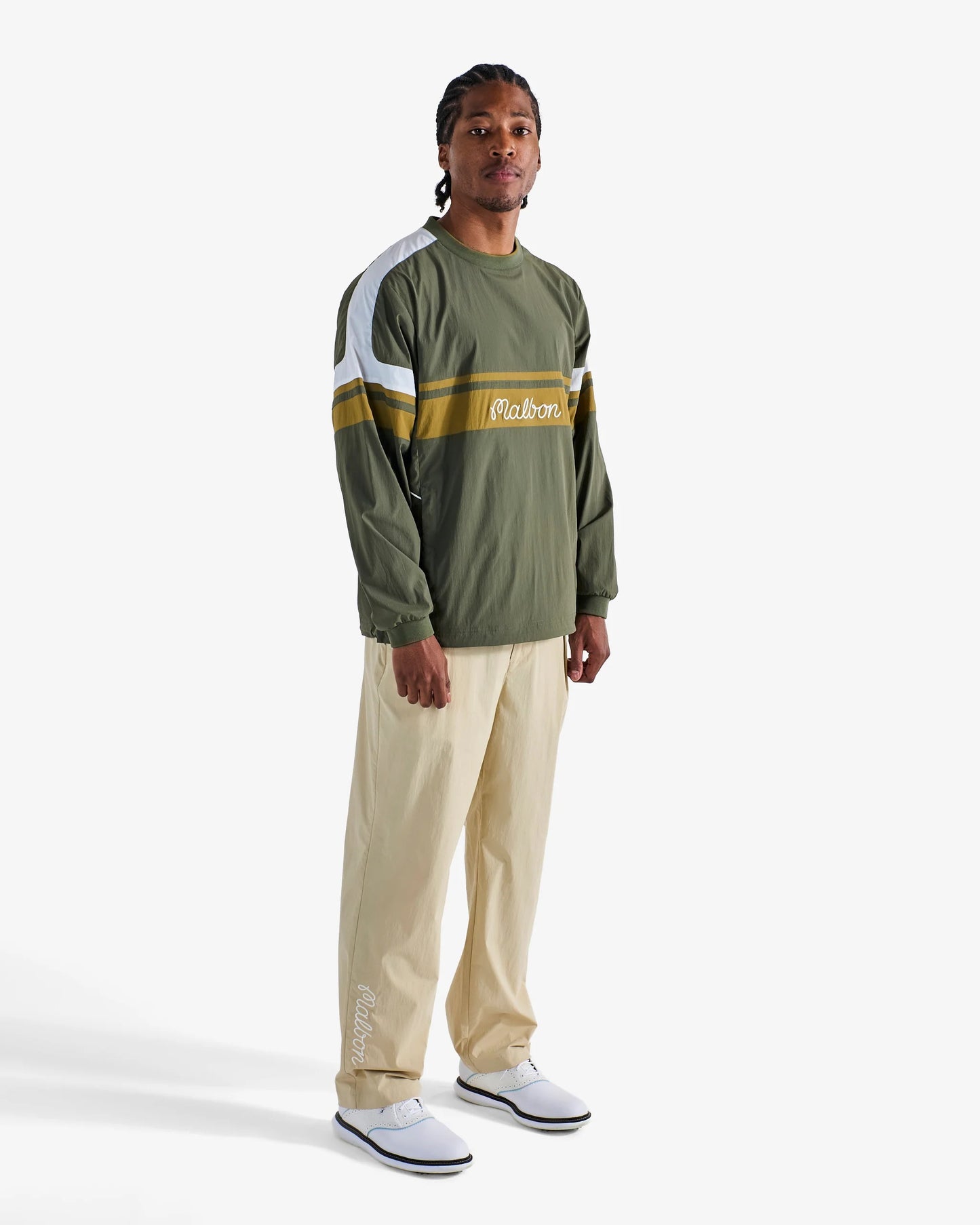 Malbon | Sportiva Nylon Popover - Cypress Green