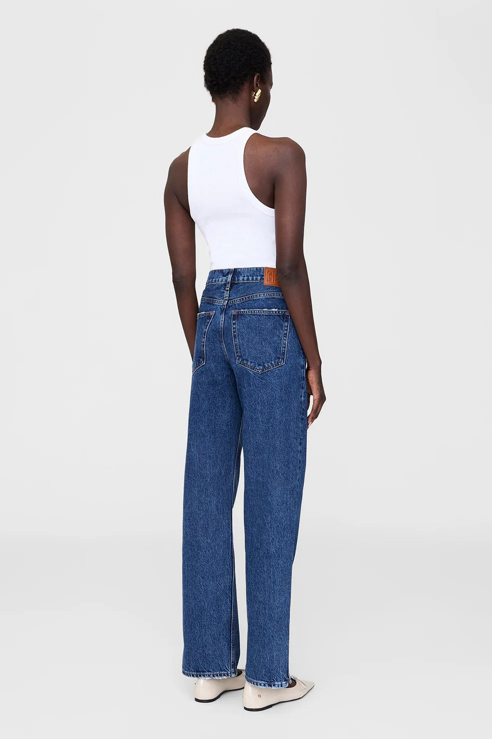 Anine Bing | Roy Jean 31" - Clean Indigo Denim