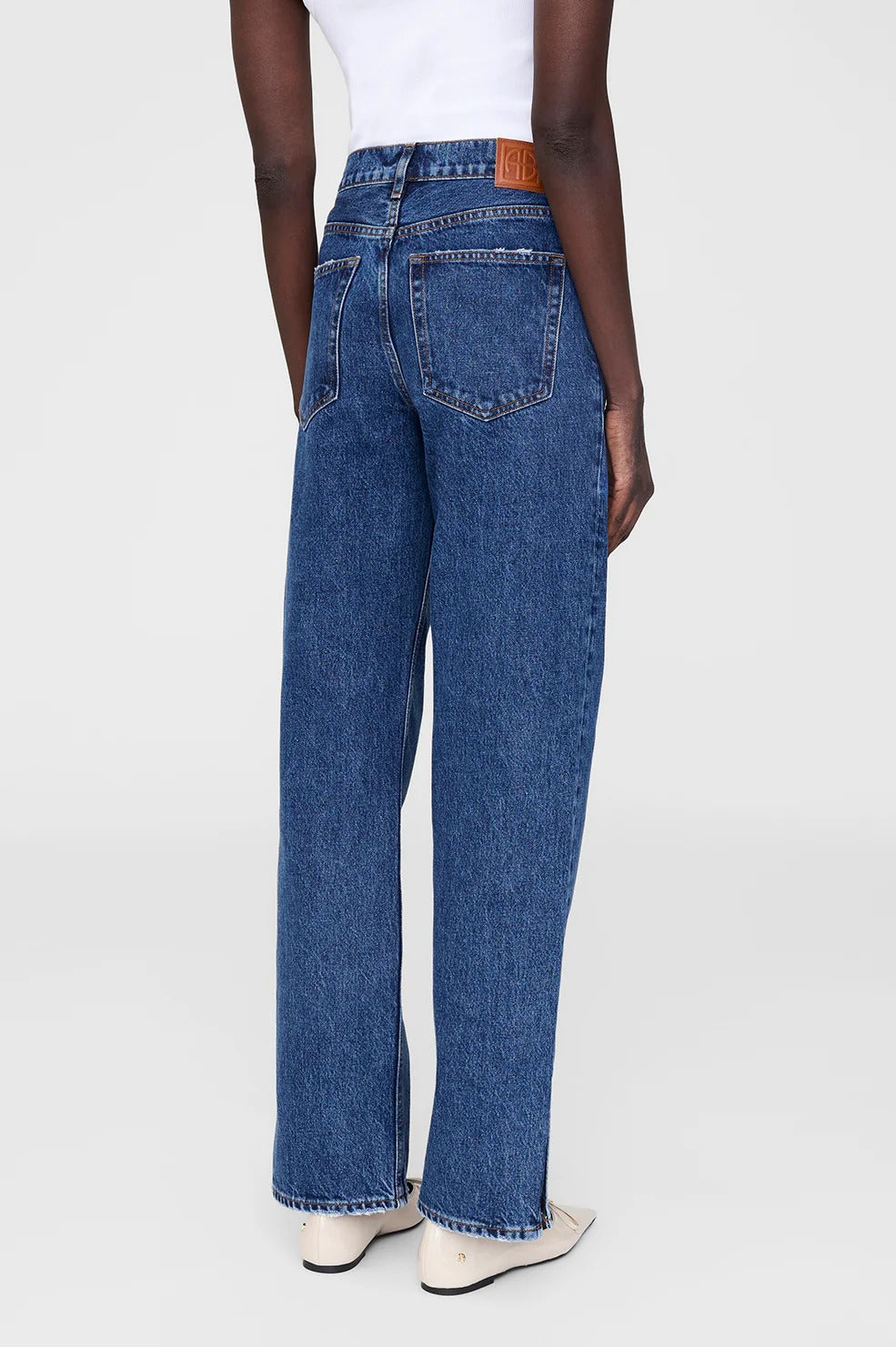 Anine Bing | Roy Jean 31" - Clean Indigo Denim