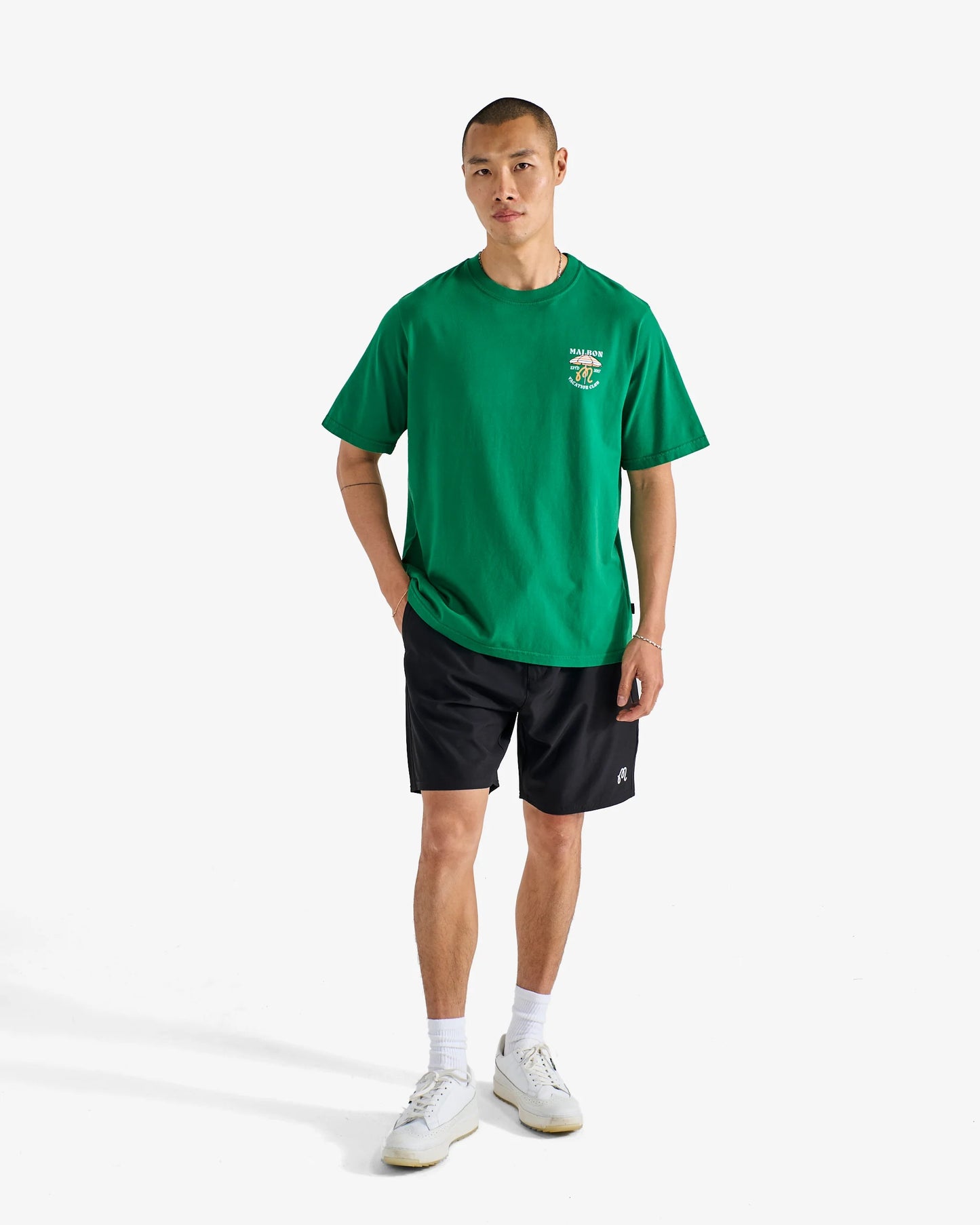 Malbon | Vacation Club Tee - Kelly Green
