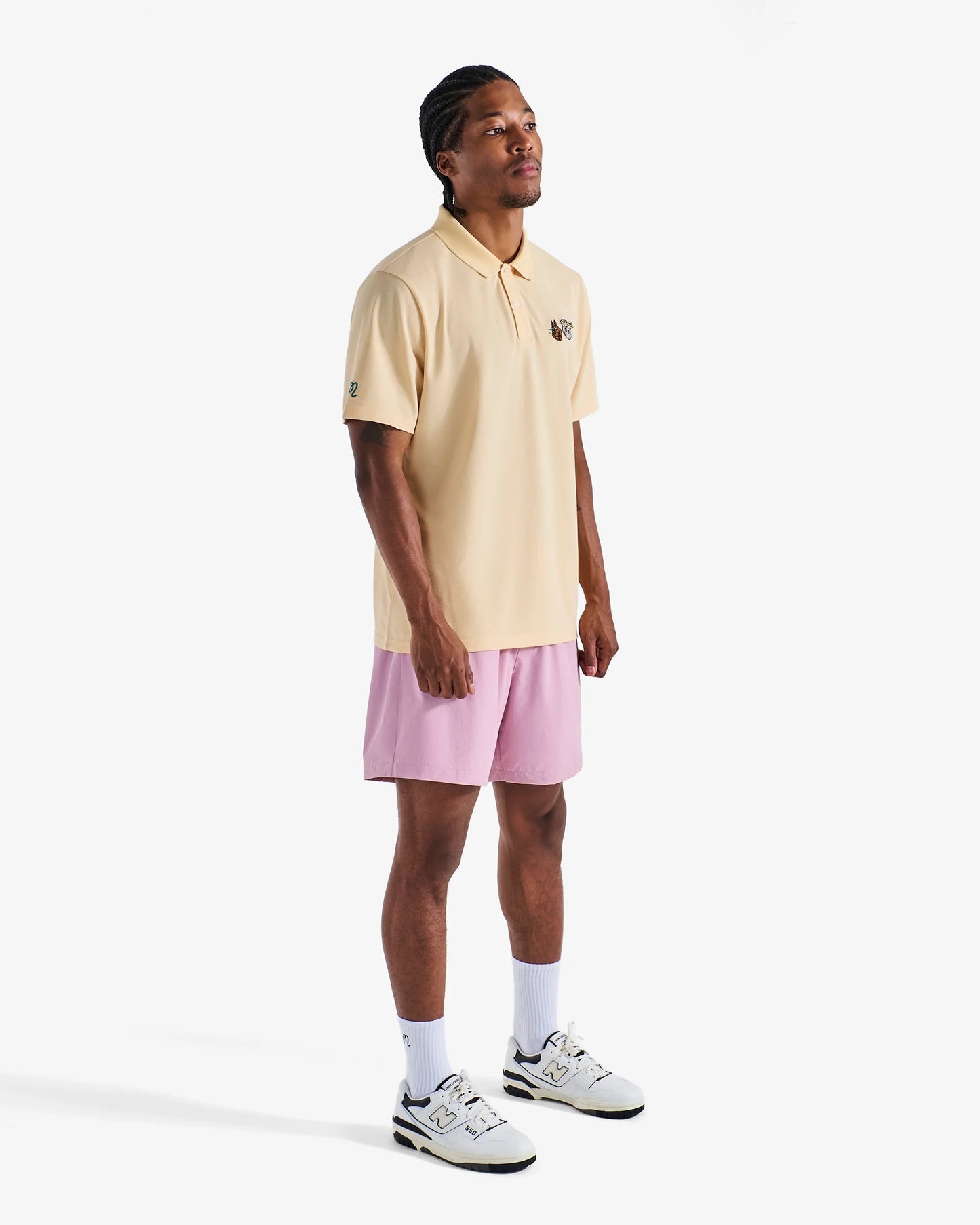 Malbon | Two Man Scram Pique Polo - Light Khaki