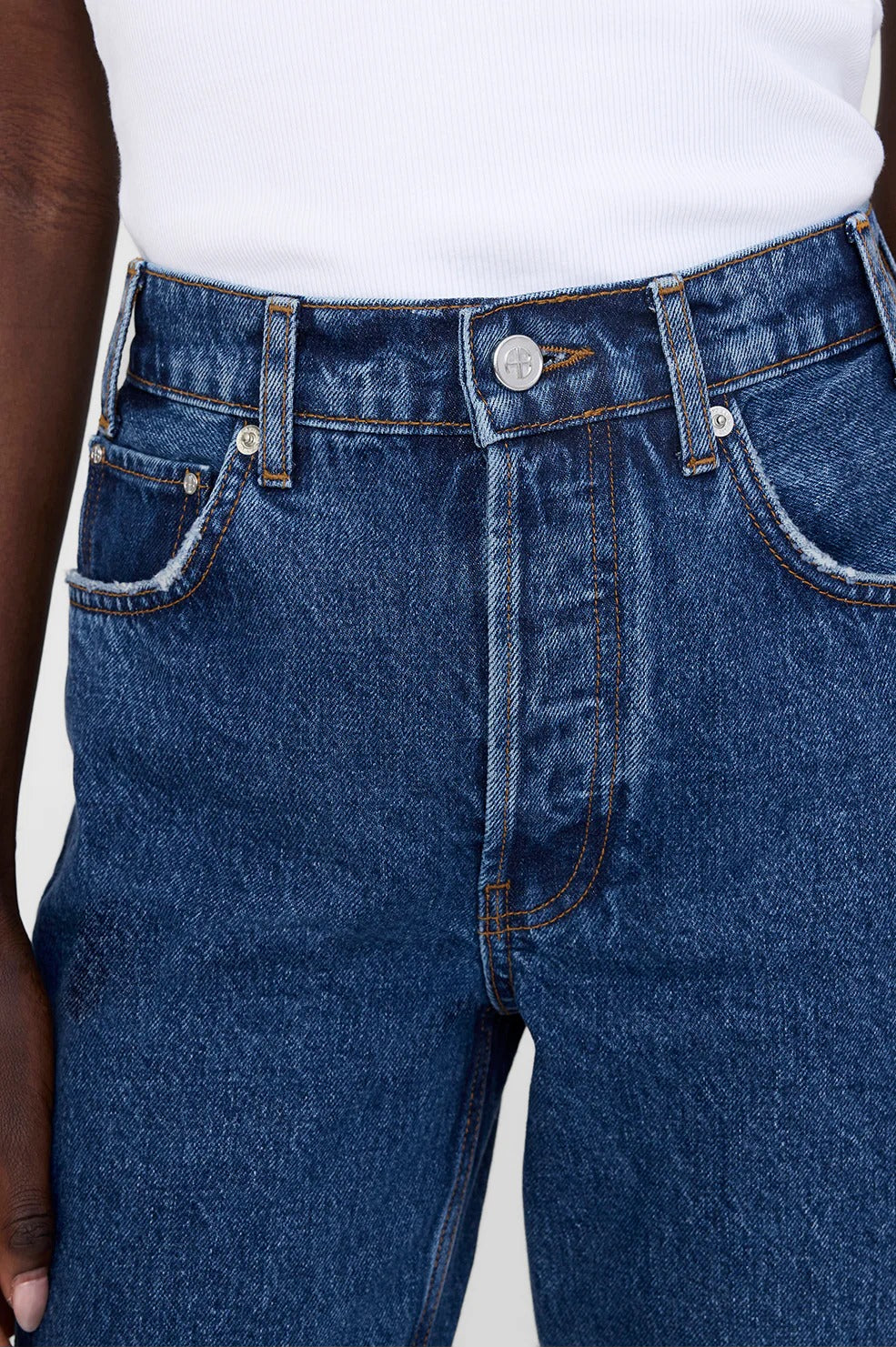 Anine Bing | Roy Jean 31" - Clean Indigo Denim