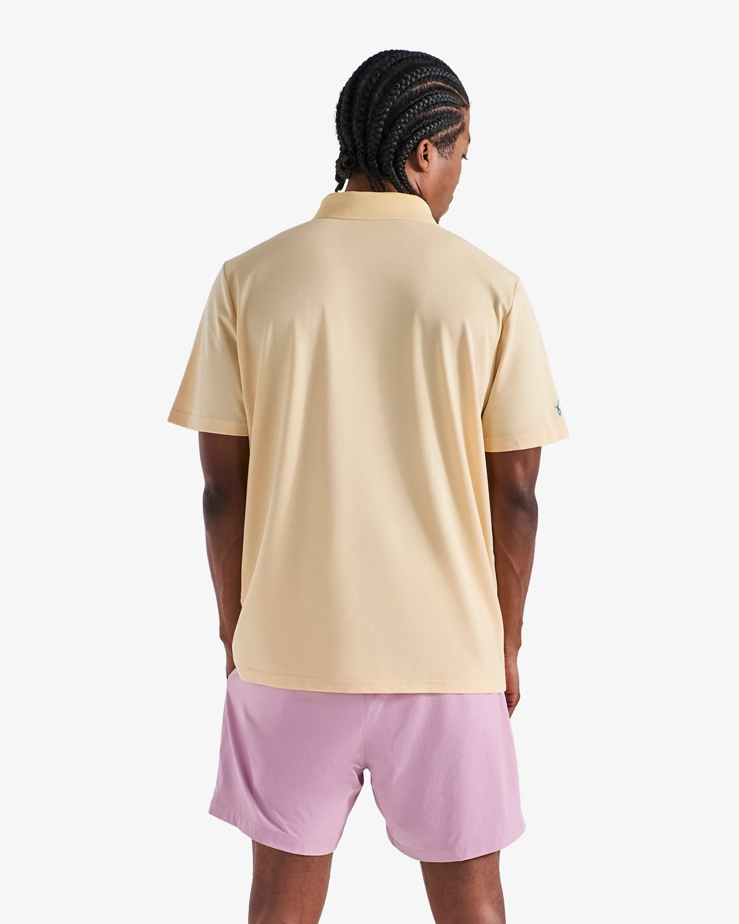 Malbon | Two Man Scram Pique Polo - Light Khaki
