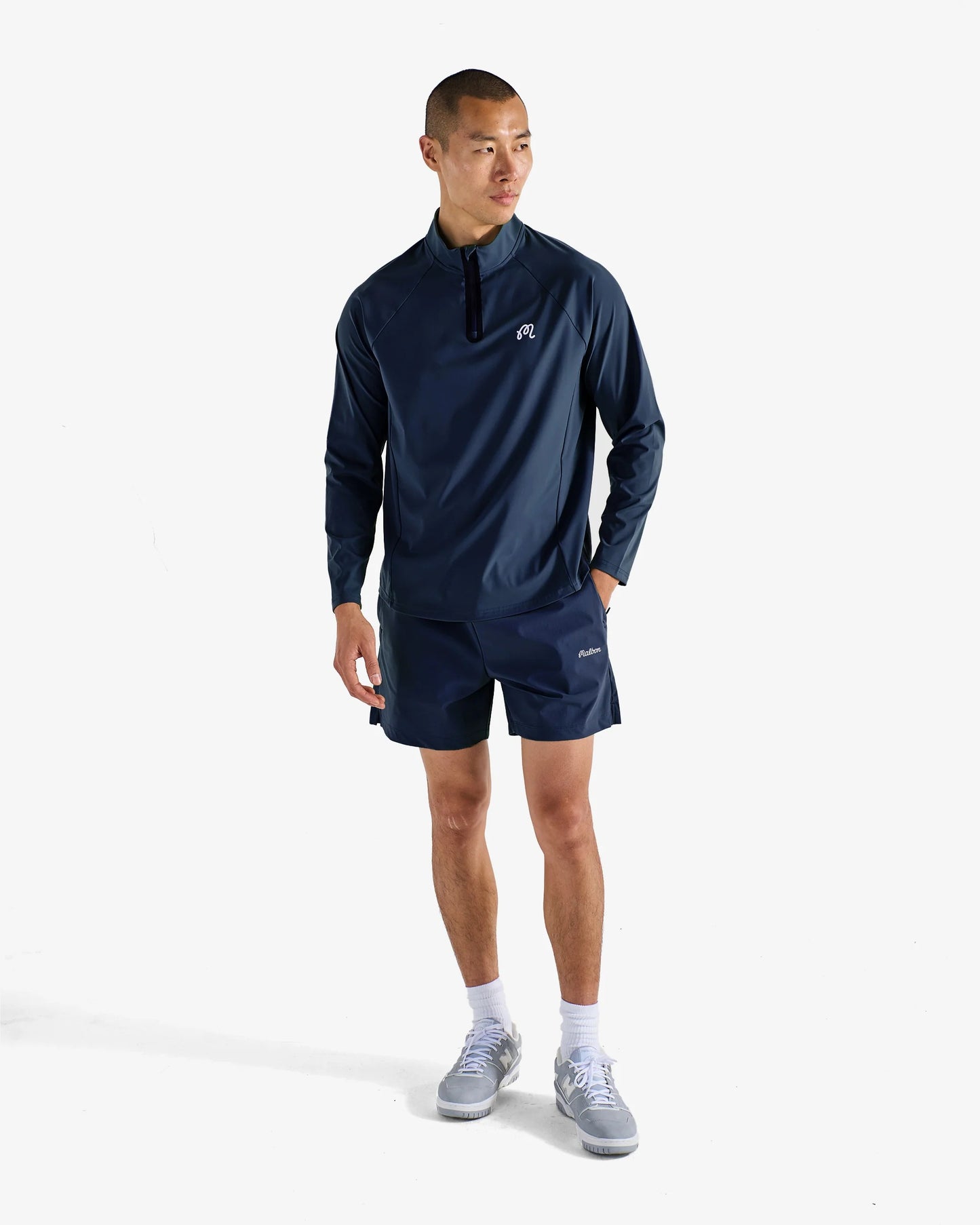 Malbon | Performance Raglan Quarter Zip - Navy