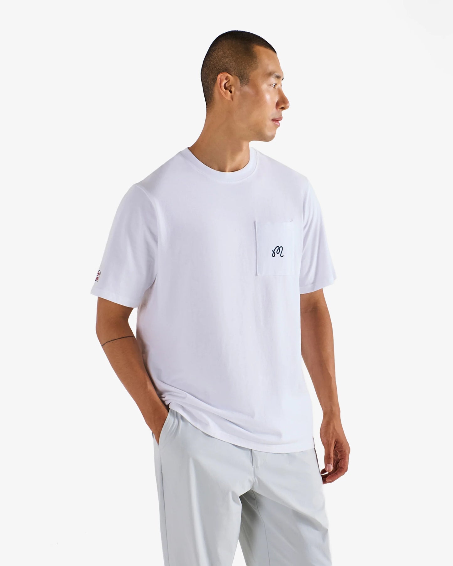 Malbon | Vista Captain Tee - White