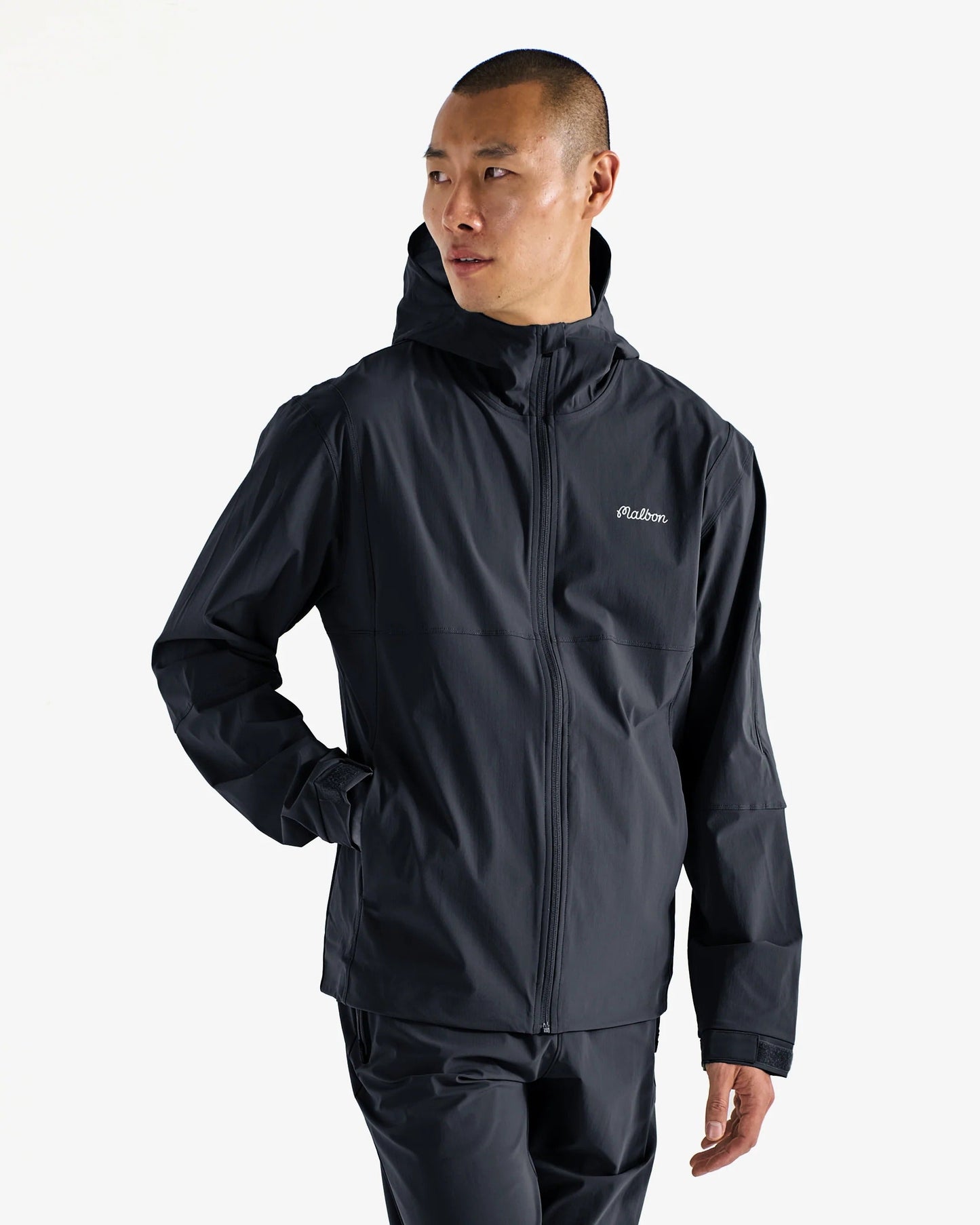 Malbon | Performance Full Zip Shell Jacket - Black