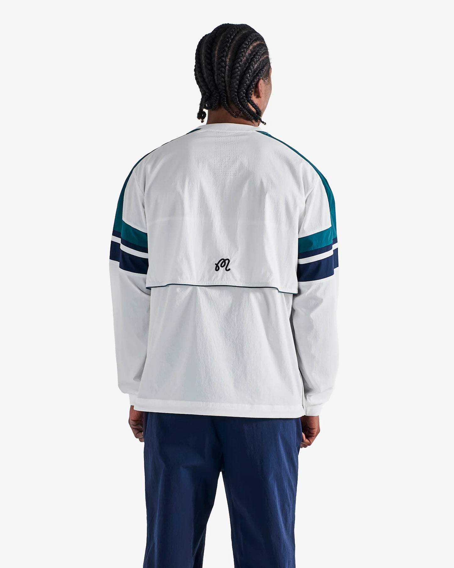 Malbon | Sportiva Nylon Popover - White
