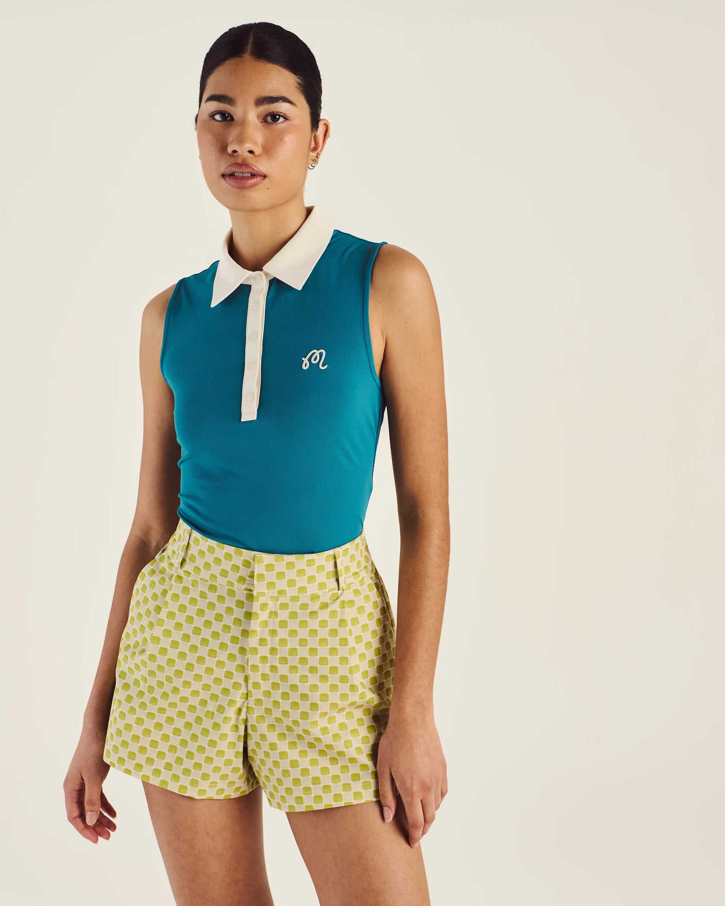 Malbon | Claudia Sleeveless Polo - Azurra