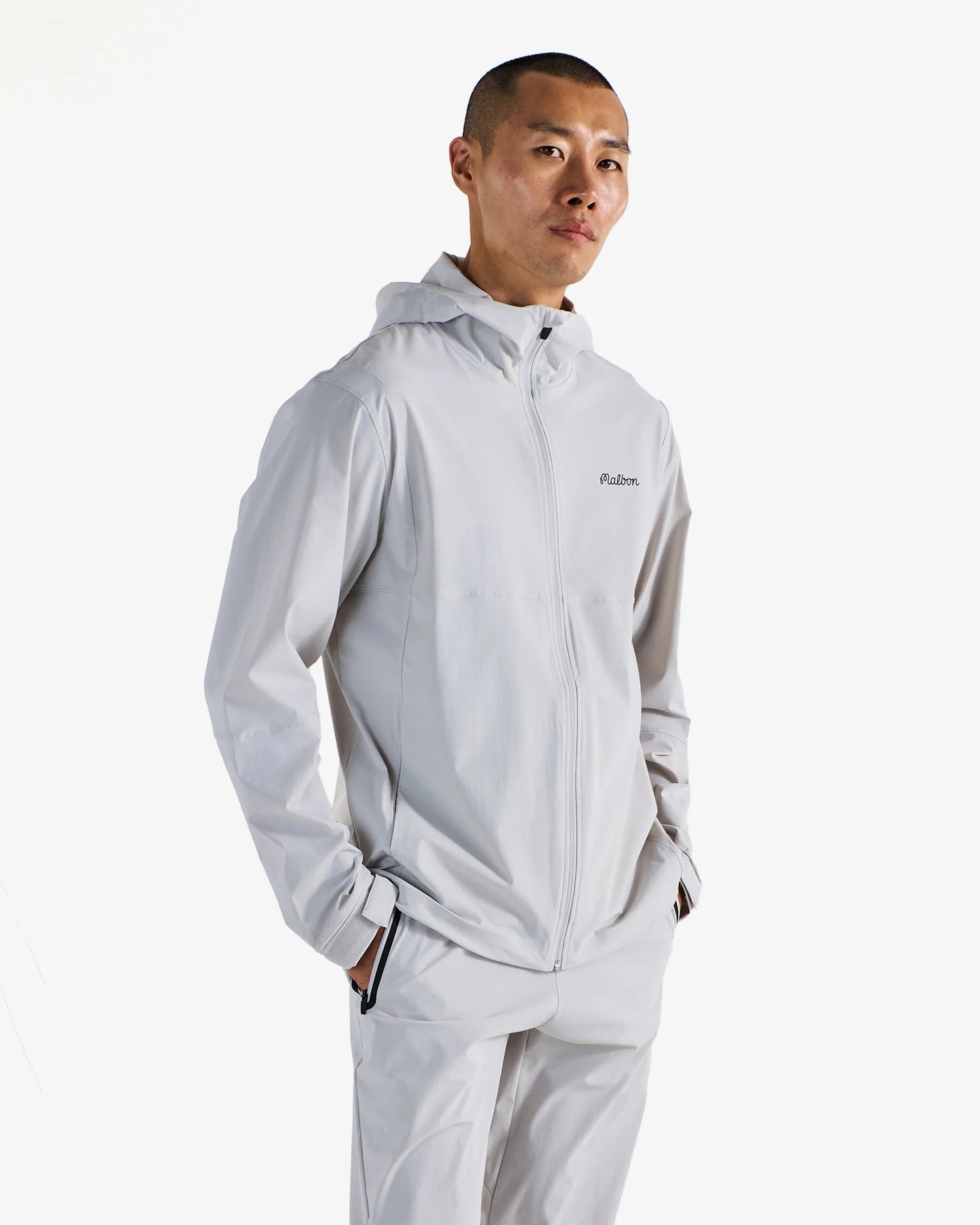 Malbon | Performance Full Zip Shell Jacket - Slate