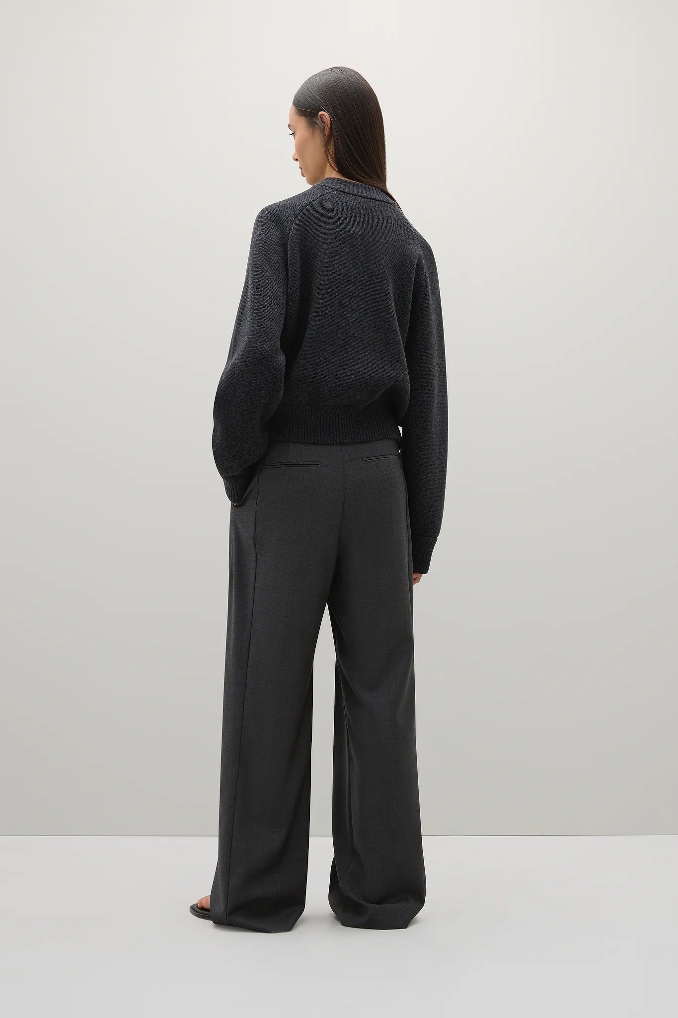 A. Emery | The Herman Knit Bomber - Charcoal Melange