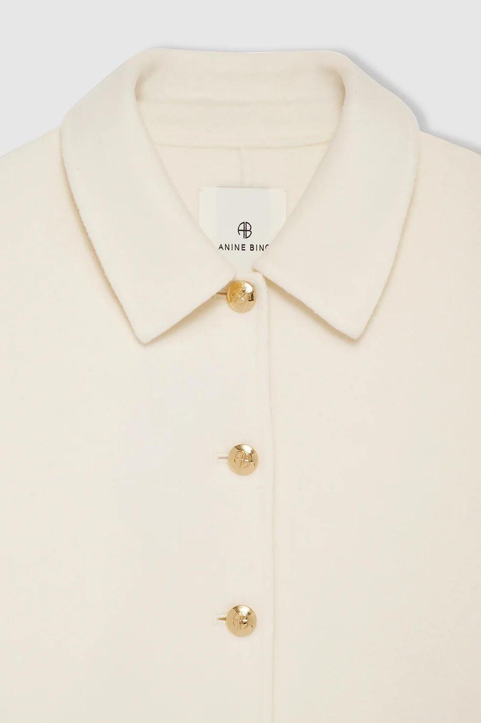 Anine Bing | Luca Jacket - Ivory Cashmere Blend
