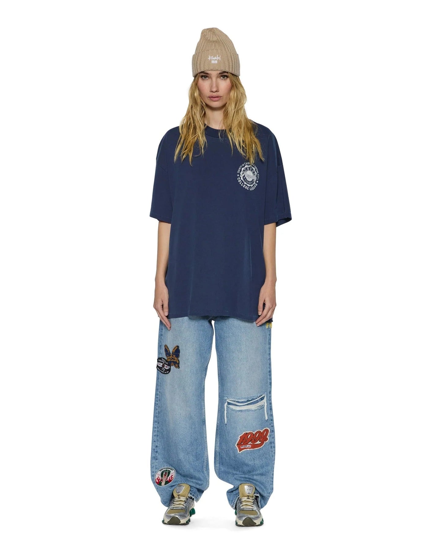 Ksubi | Stacks Boyfriend Ss Tee - Ink Blue