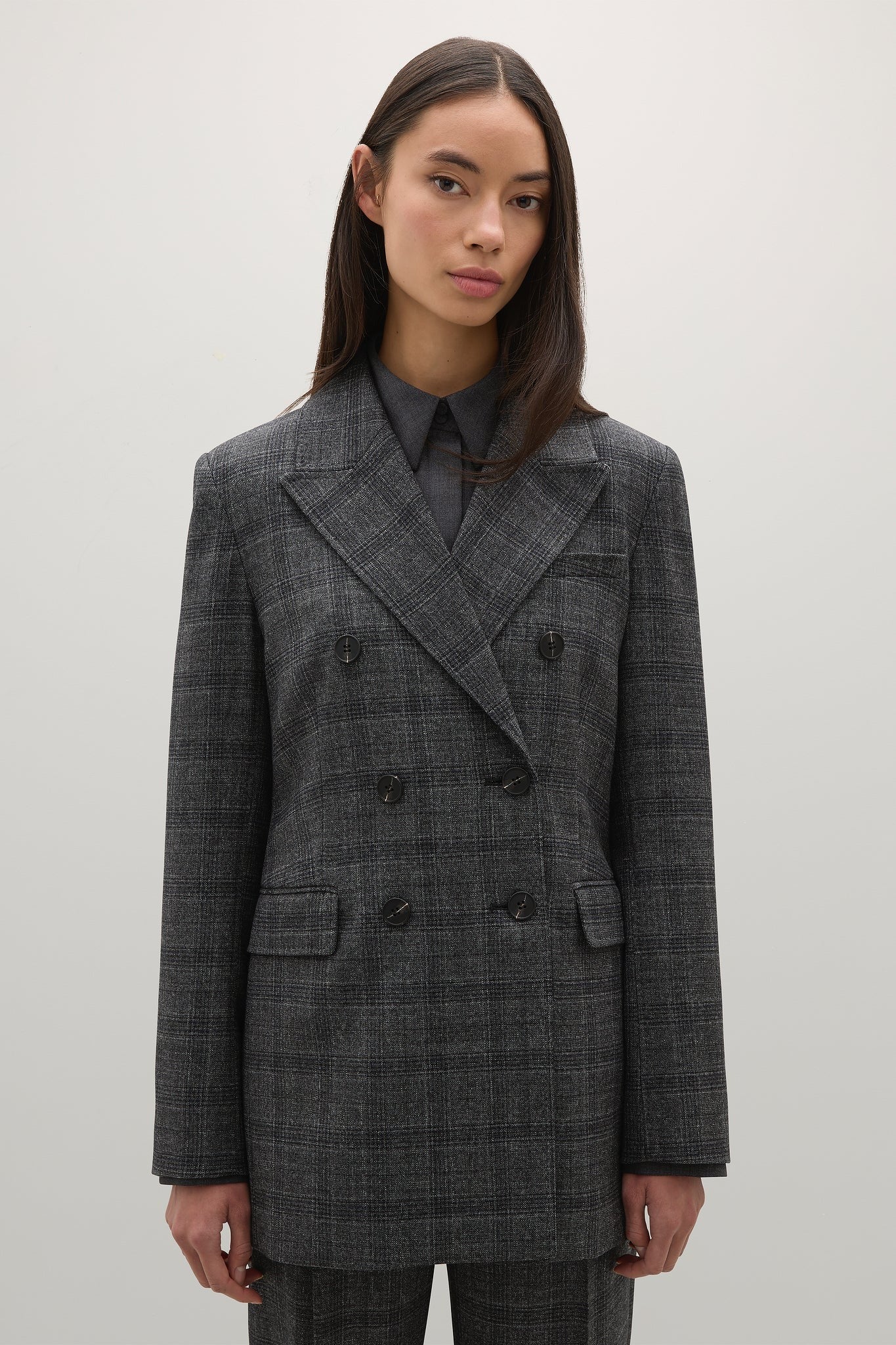 A.Emery | The Blanche Blazer - Black Check