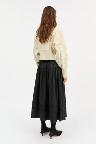 Skall Studio | Leaf Skirt - Black