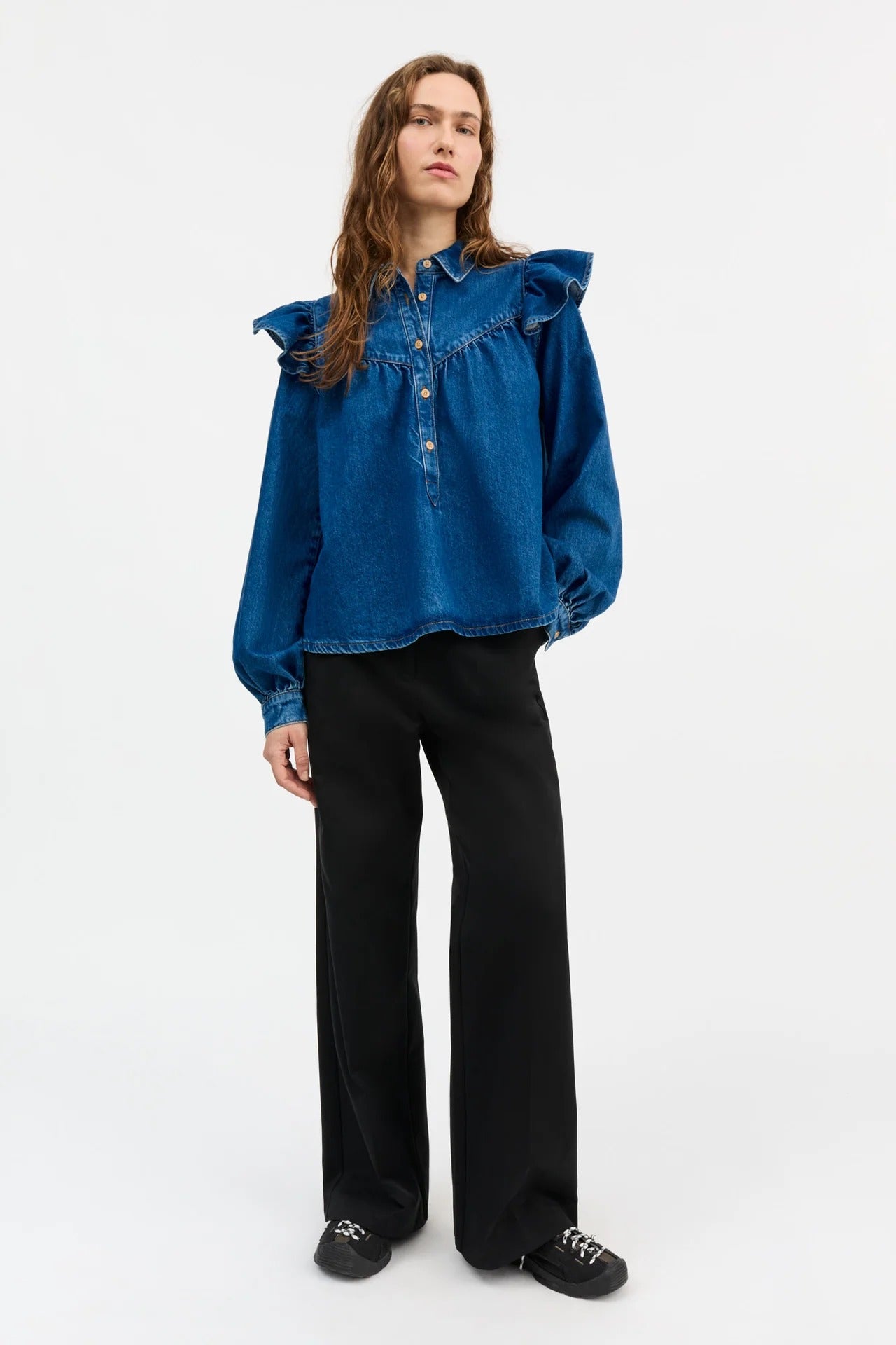 Skall Studio | Mille Blouse - Vintage Washed Blue