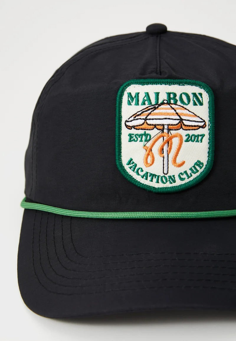Malbon | Vacation Club Nylon Rope Hat - Black