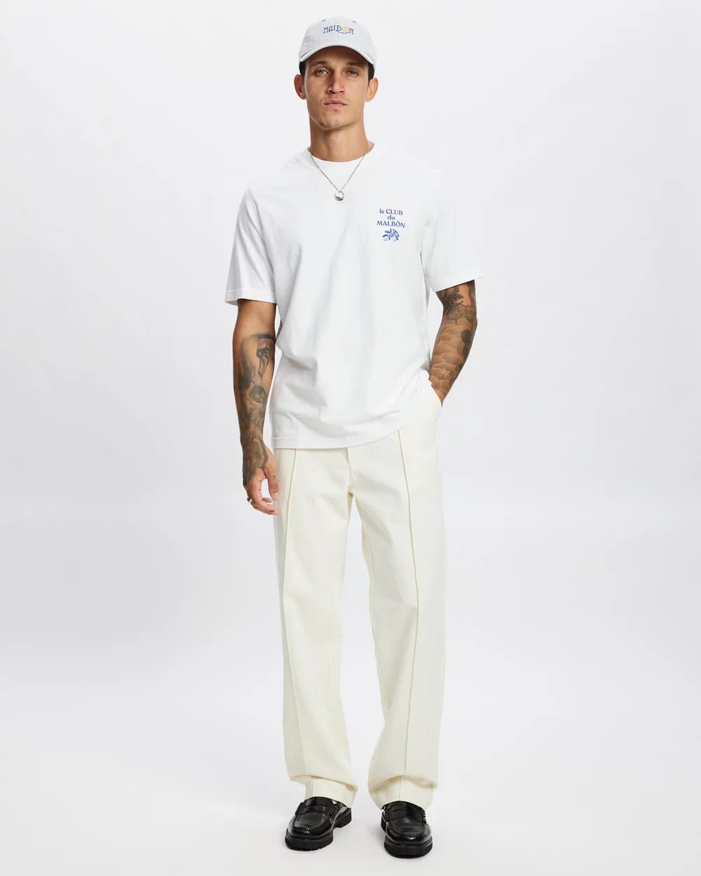 Malbon | Cannes Pleated Trousers - Ivory