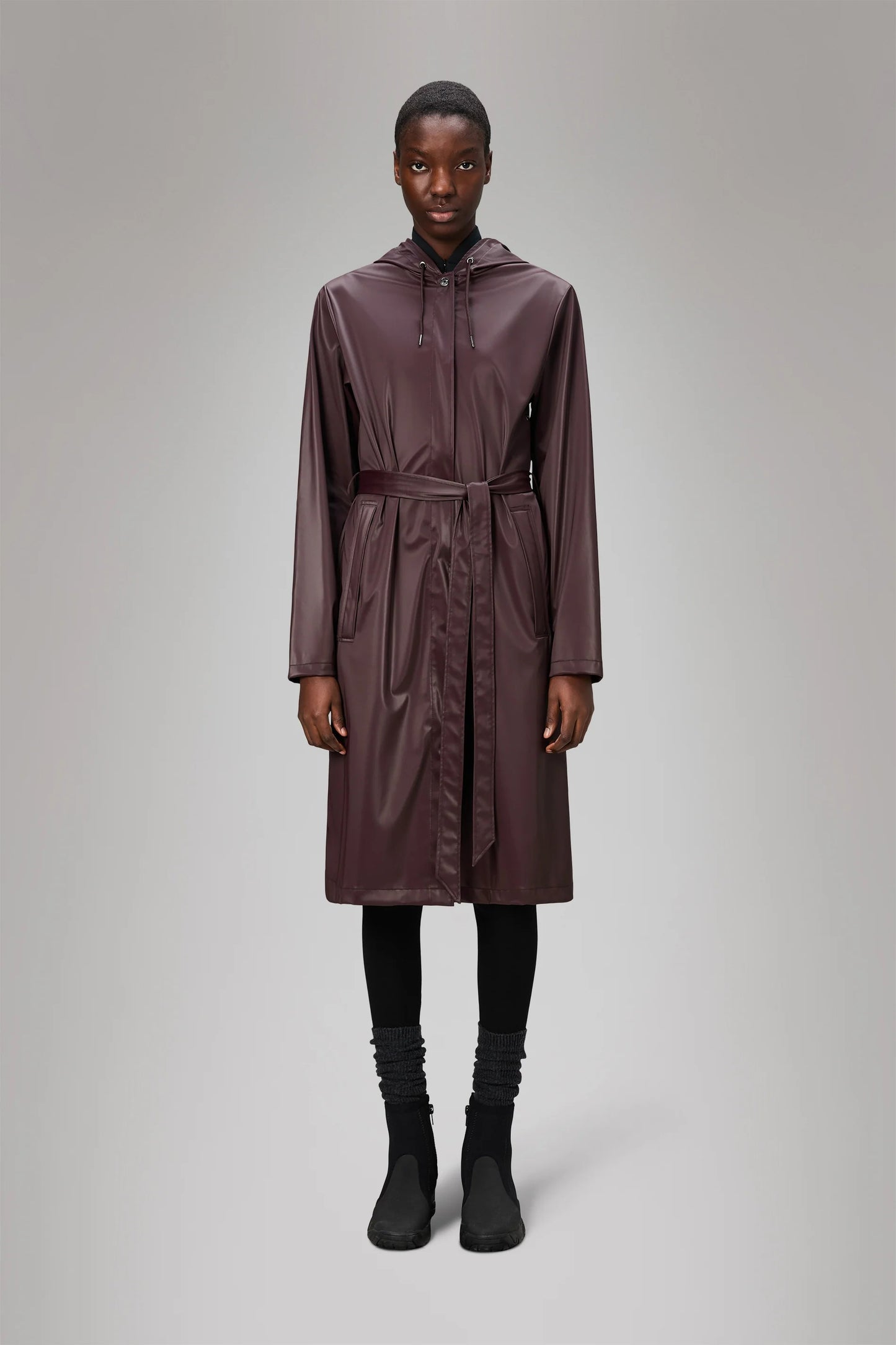 RAINS | A-Line Longer Jacket - Depth