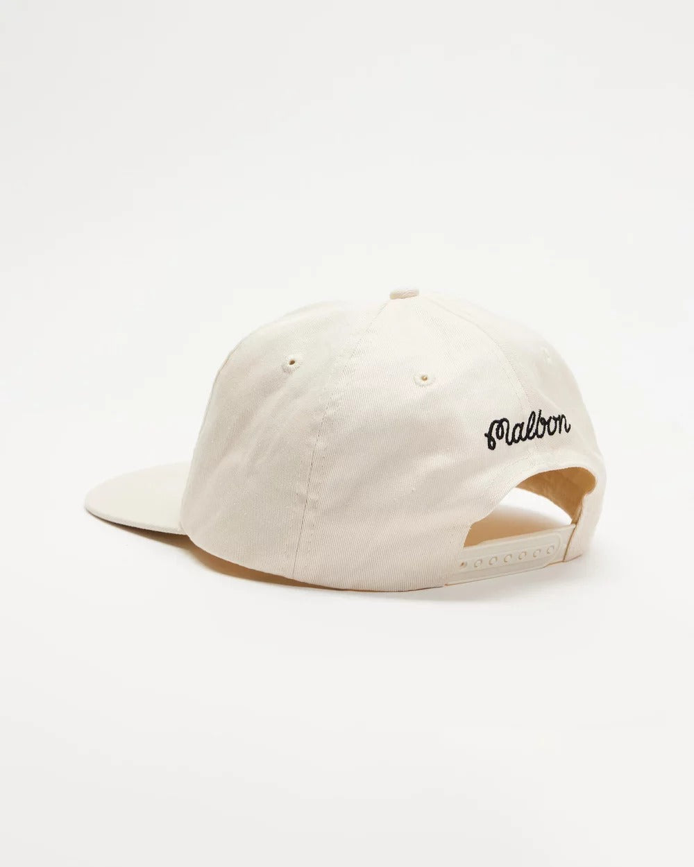 Malbon | M Script Chainstitch Painters Hat - Ivory