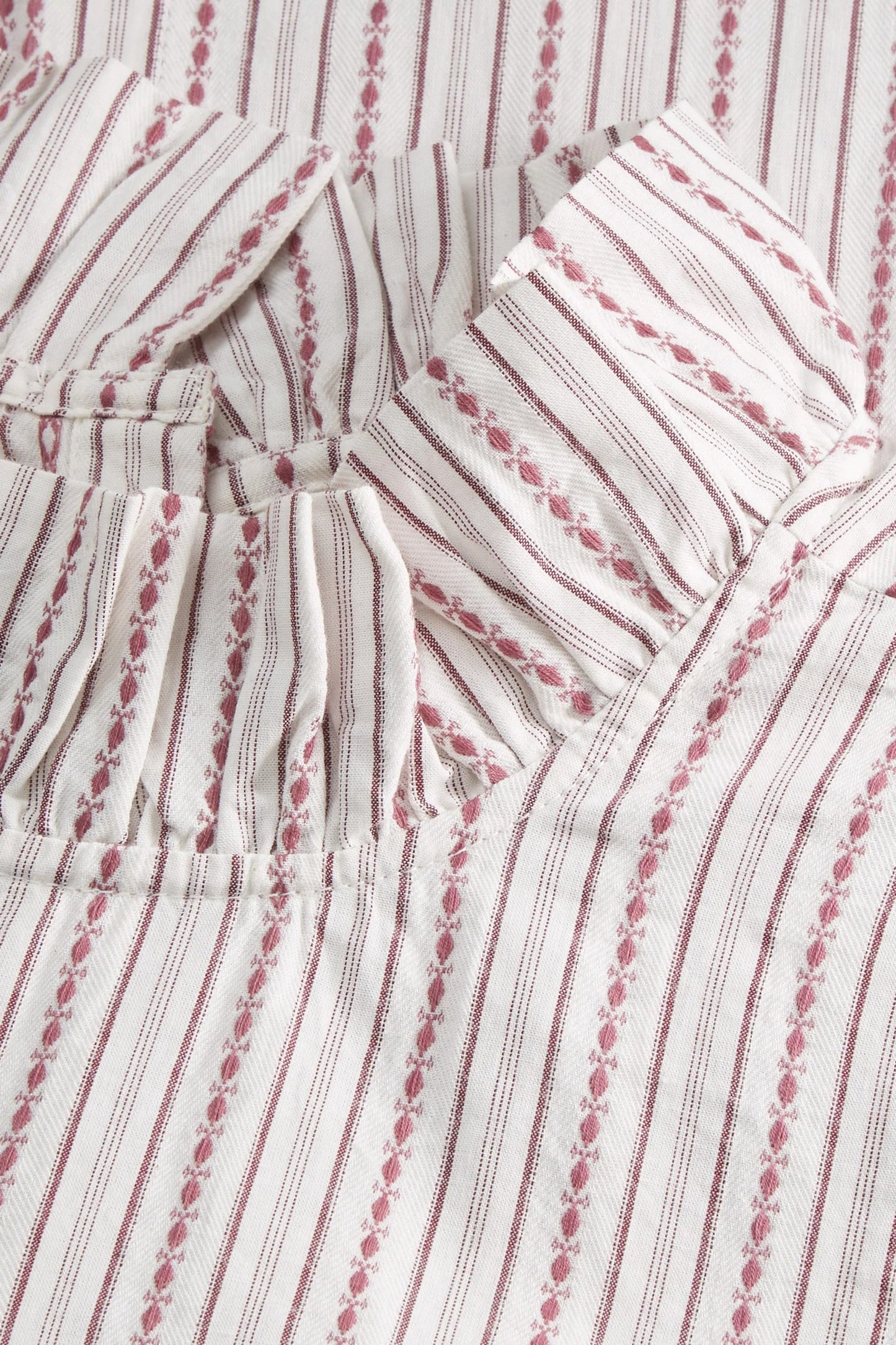 Skall Studio | Cornflower Blouse - Raspberry/Cream stripe