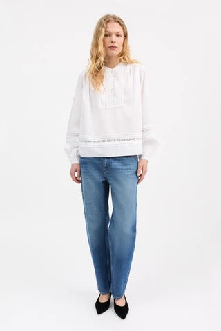 Skall Studio | Leaf Shirt - Optic White