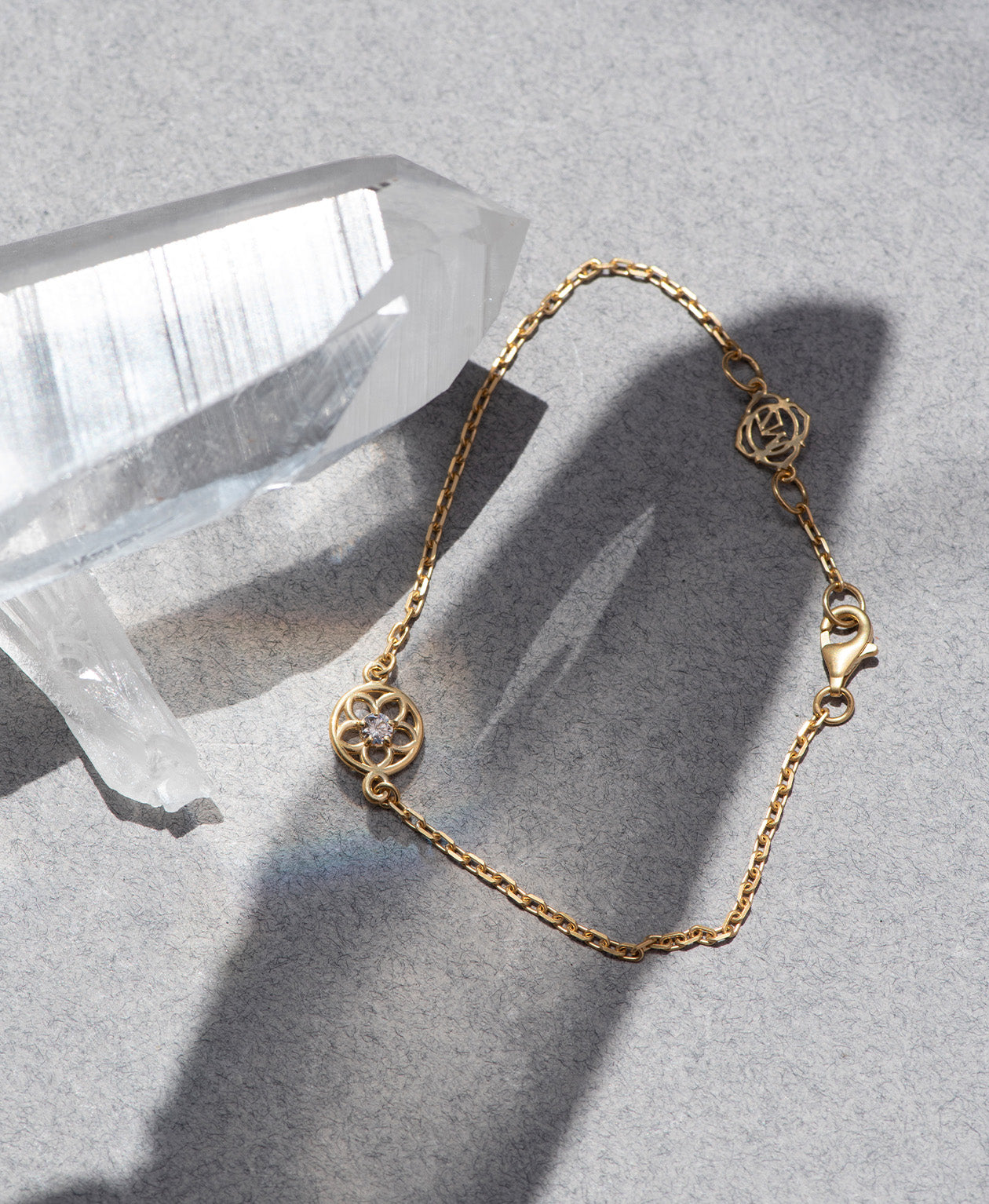 Zoe & Morgan | Manuka Bracelet - Gold/White Zircon