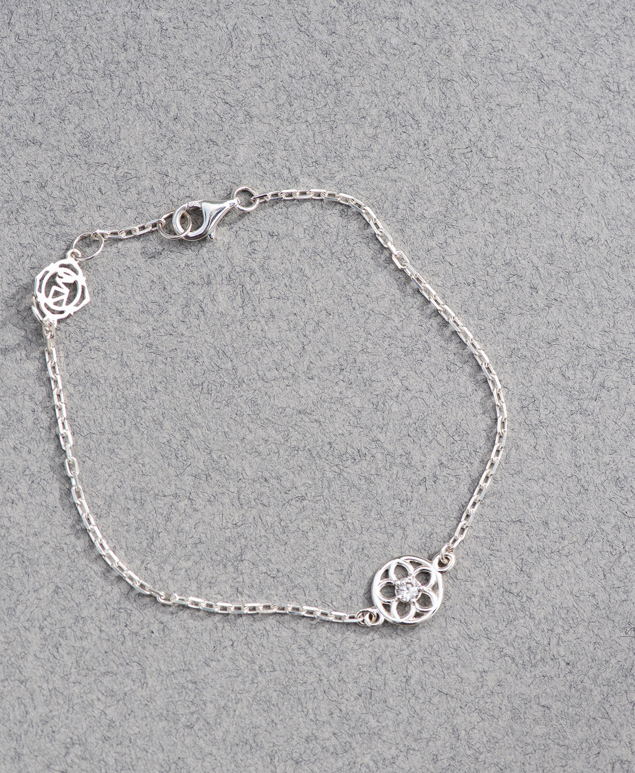 Zoe & Morgan | Manuka Bracelet - Silver/White Zircon
