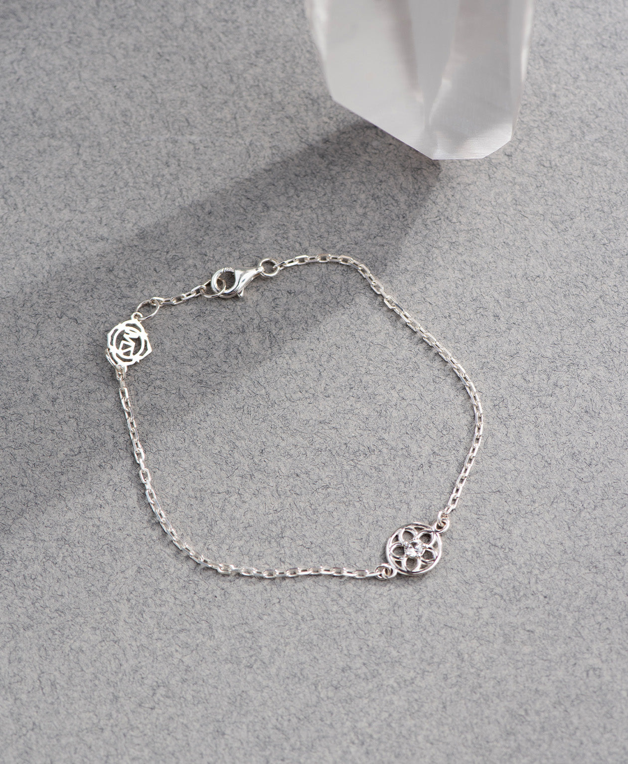 Zoe & Morgan | Manuka Bracelet - Silver/White Zircon