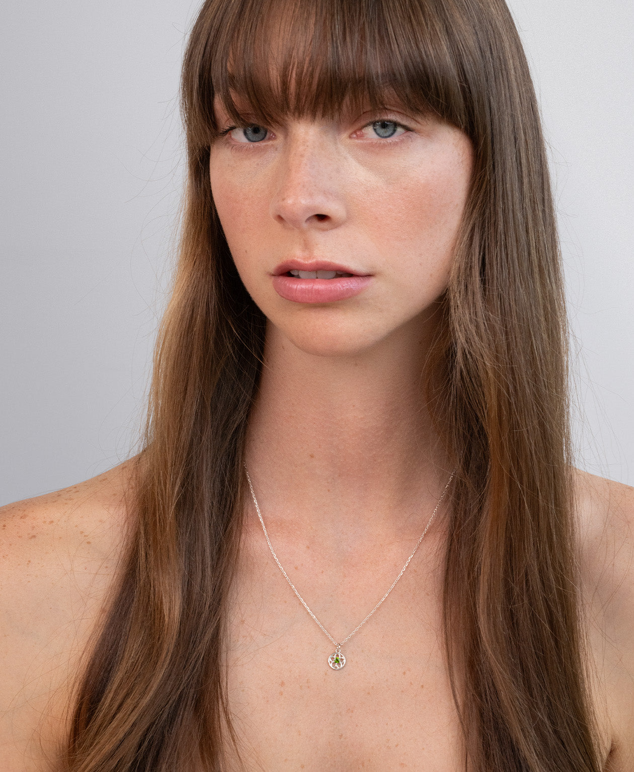 Zoe & Morgan | Manuka Necklace - Silver/Chrome Diopside