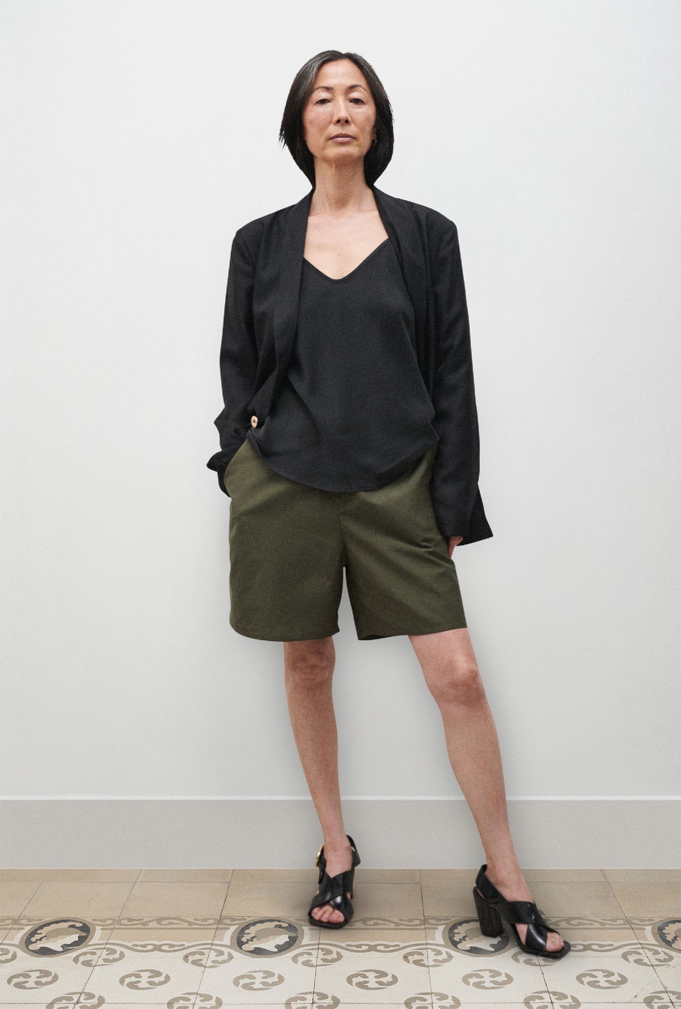 Silk Laundry | Bias Cut Cami - Black