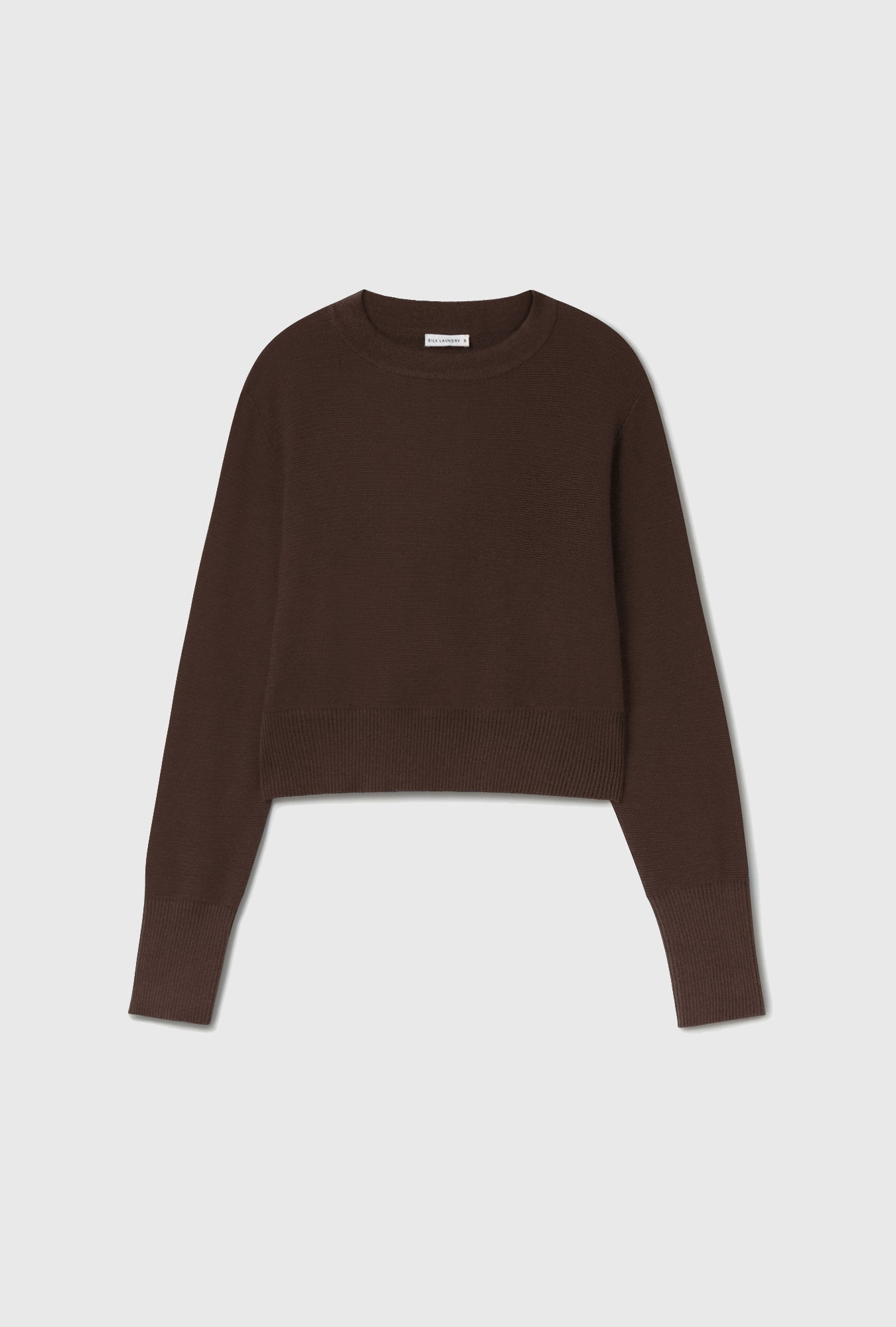 Silk Laundry | Wool Cropped Sweater - Root