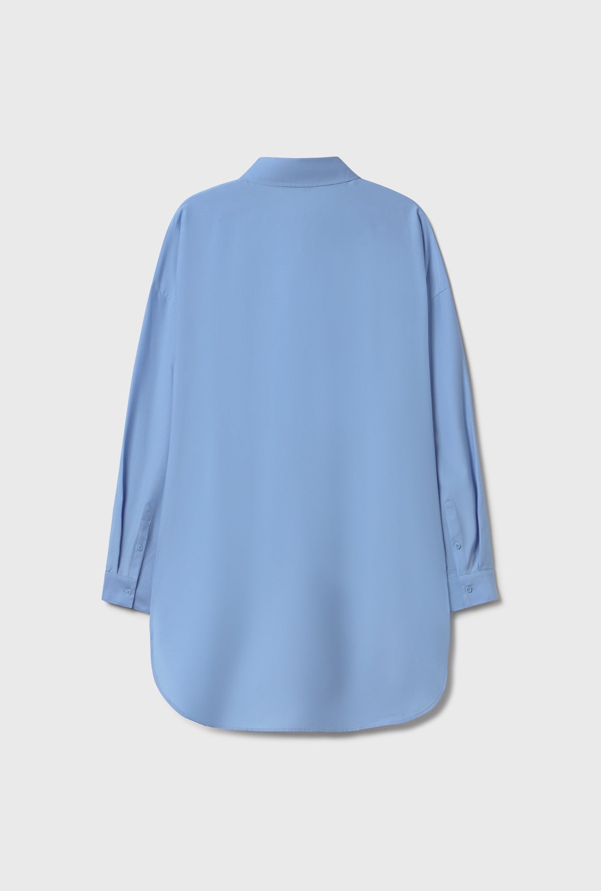 Silk Laundry | Cotton Silk Round Shirt - Just Blue