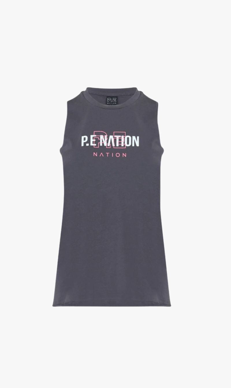 P.E Nation | Unity Tank - Charcoal
