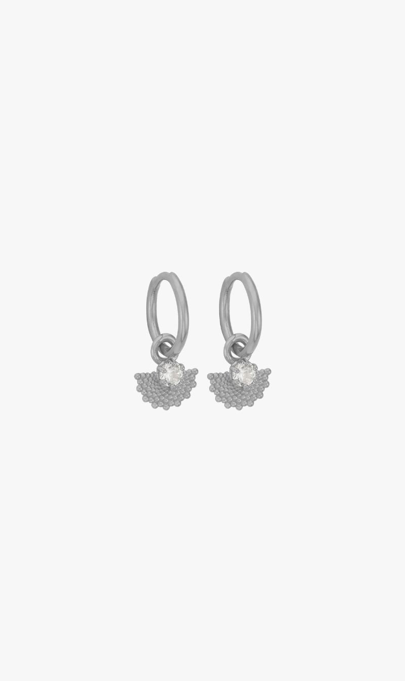 Zoe & Morgan | Eos Earrings - Sterling Silver With White Zircon