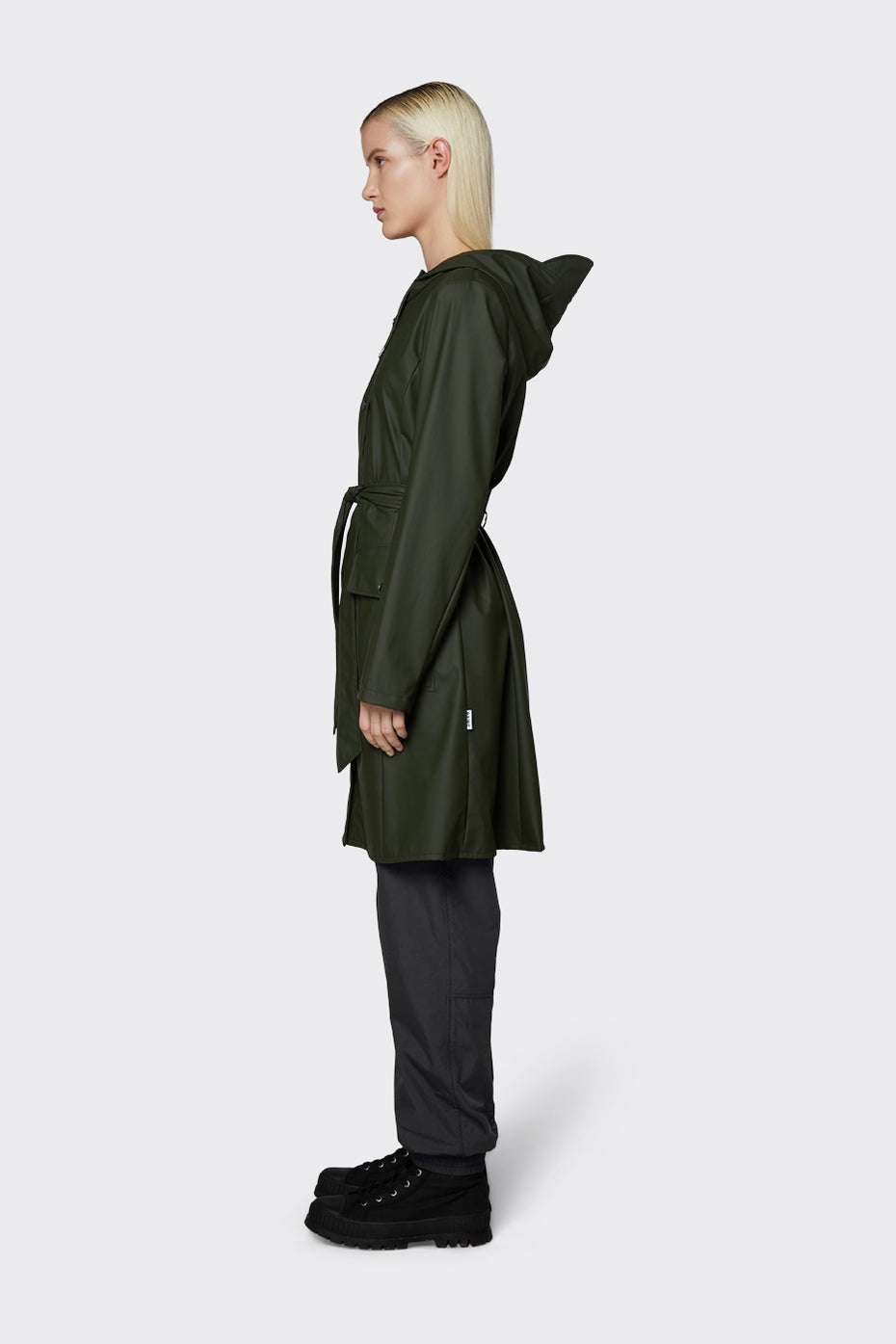 Rains | Curve Long Jacket - Green